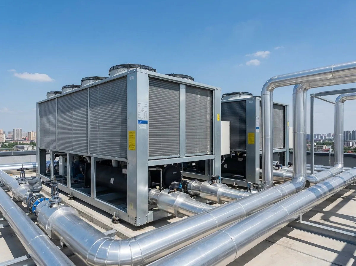 Rooftop chiller and air-conditioning plant
